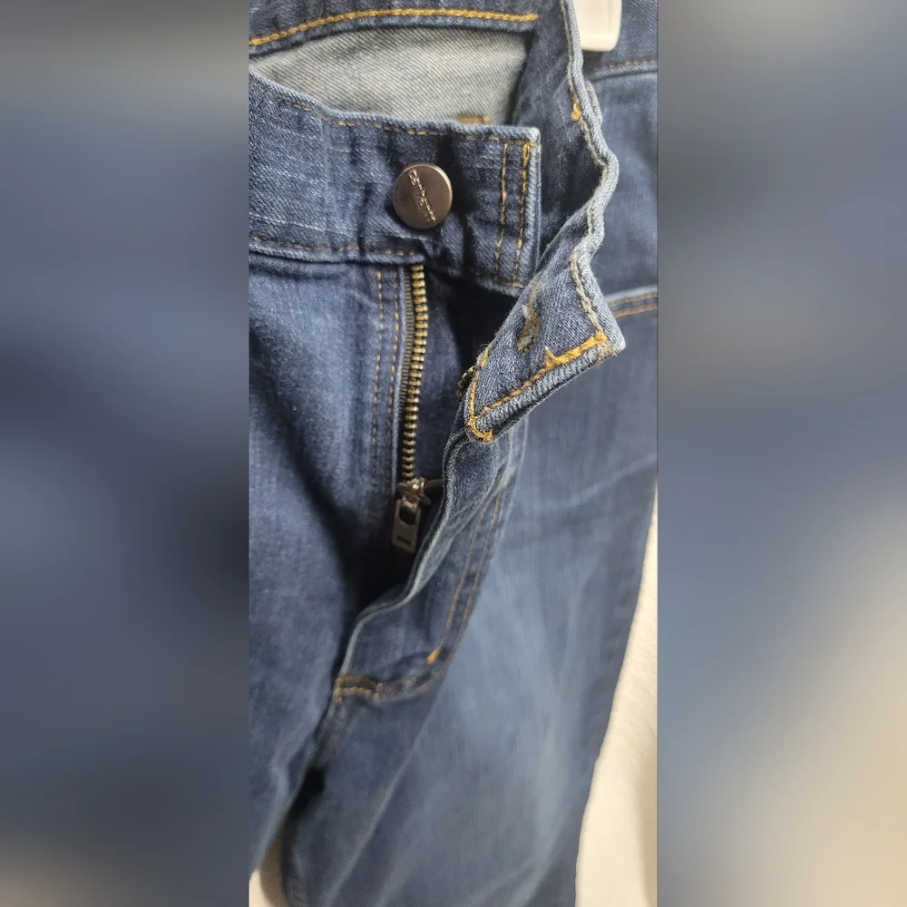 Carhartt Men's Relaxed Fit Dark Blue Jeans - Picture 7 of 8